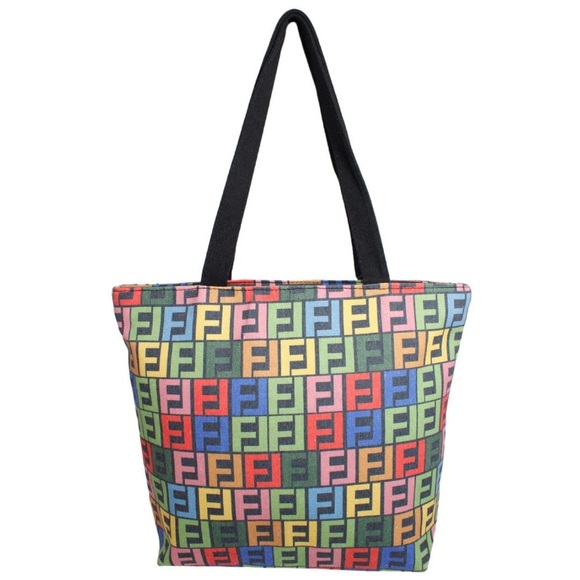 NWT! Multicolor Logo Tote Bag - Picture 1 of 3